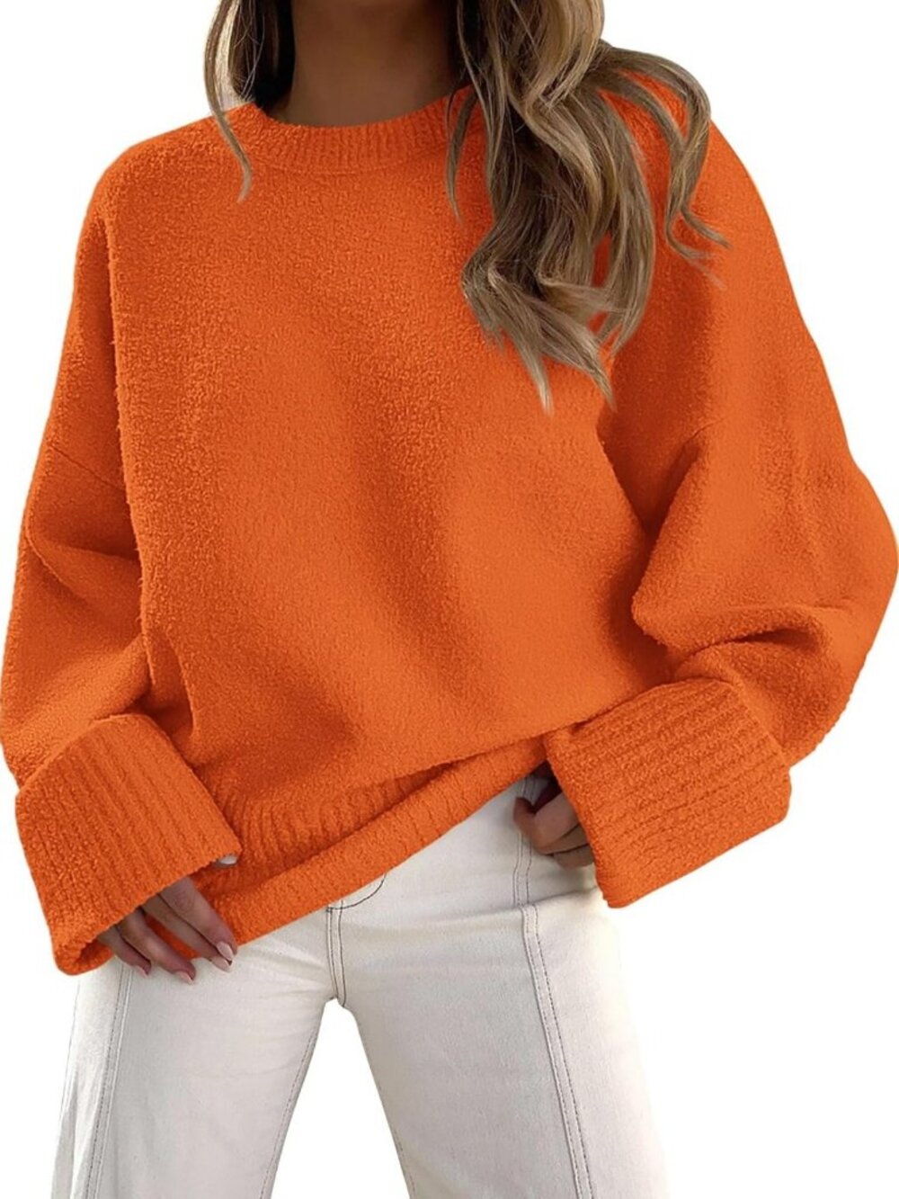 Cozy Oversized Women's Fall Sweater - Trendy Fashion Knitwear for Autumn Style